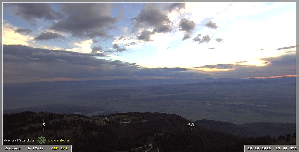 ARSO webcam, Krvavec, looking south