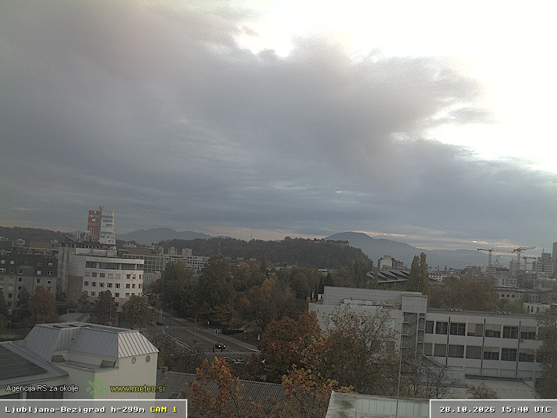 ARSO webcam, Ljubljana, looking south